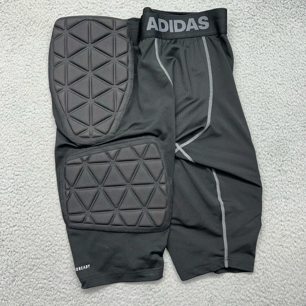 ADIDAS MAF3007‎ Mens Large Black Techfit 5-Pad Integrated Compression Shorts